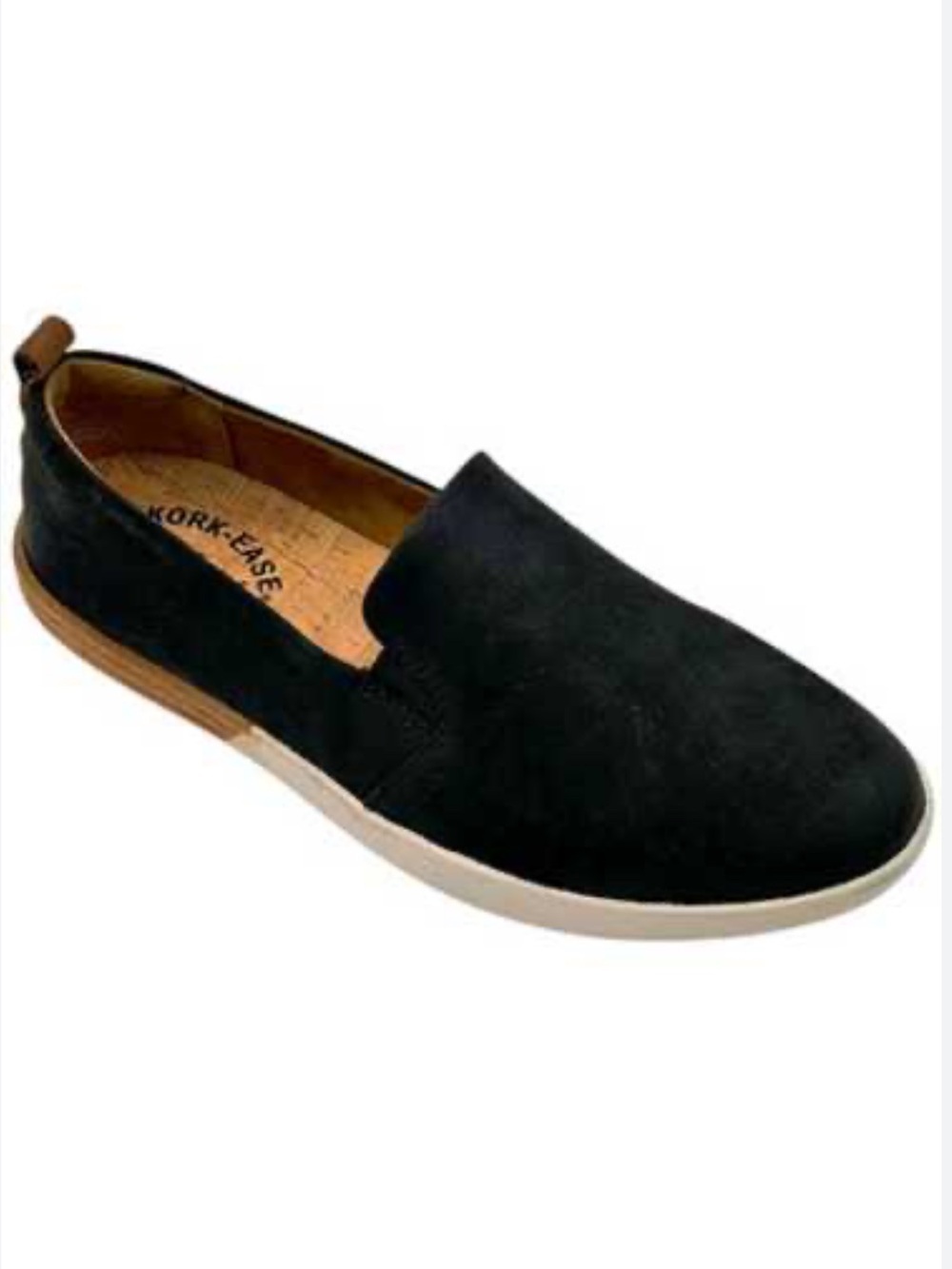 KORK EASE Peyton Black Leather Slip On Loafers Size 8.5